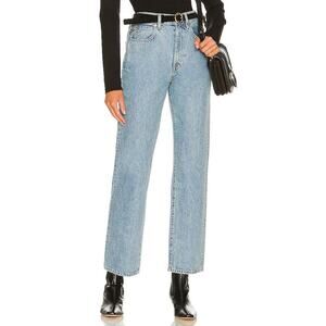 SLVRLAKE London Cropped High Rise Jeans in Fool For Love Mid Wash